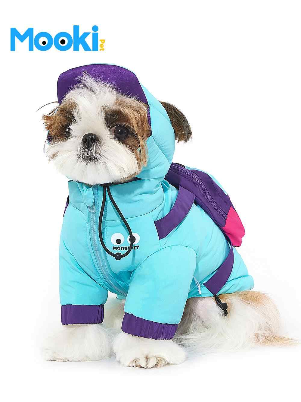 mookipet宠物服饰狗狗冬季衣服雪纳瑞比熊小型犬白鸭绒羽绒服外套